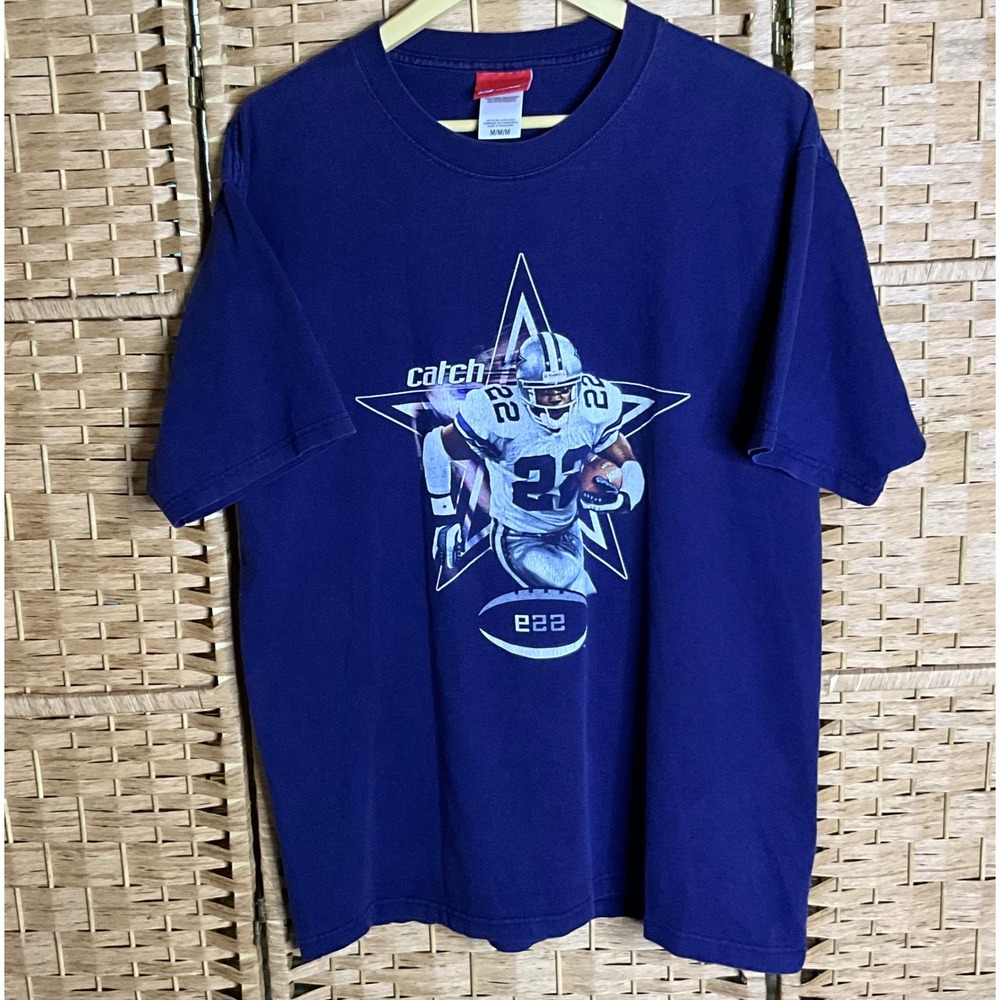 Vintage Reebok Dallas Cowboys Emmitt Smith #22 NFL Football T-Shirt‎ Medium